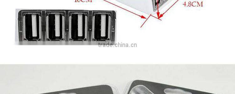 CE,ROHS,FCC Approved 4 port usb car charger,ODM/OEM quick deliver power sockets mobile accessories