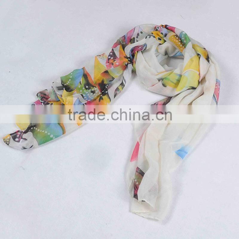 New fashion 2016 polyester russian women scarf and shawl wholesale