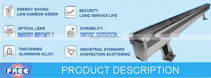 Modern lamp spare parts for wall washer lighting, aluminum die casting,made in China,18W/24W/36W