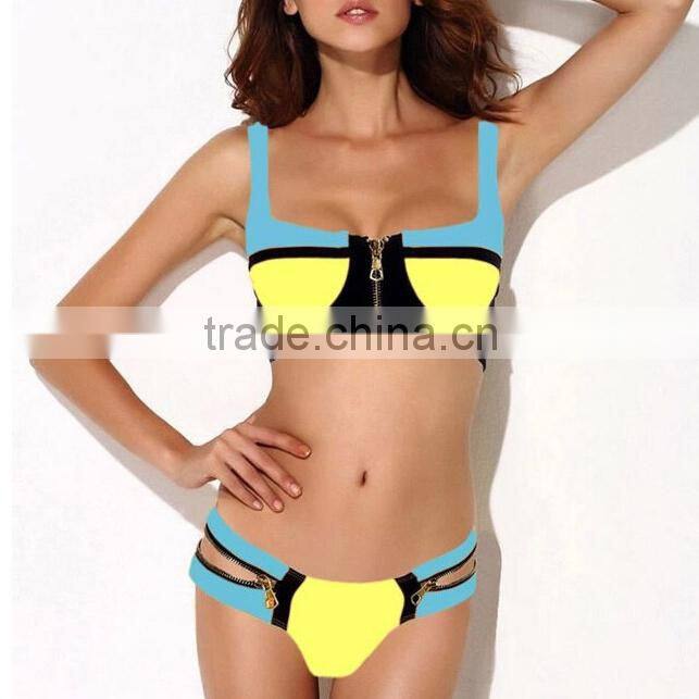 Vintage zipper for ladies bra and bikini