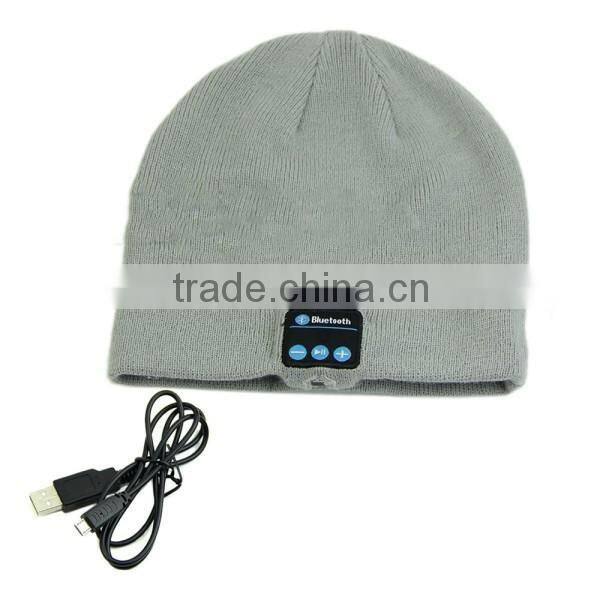 Soft Warm Beanie Hat Wireless Bluetooth Smart Cap BT Headset Headphone Speaker Mic Bluetooth Hat