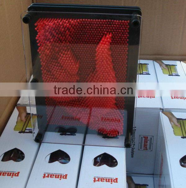 HPP203 3D Pin Art ( Red Plastic Pin),novelty plastic toys