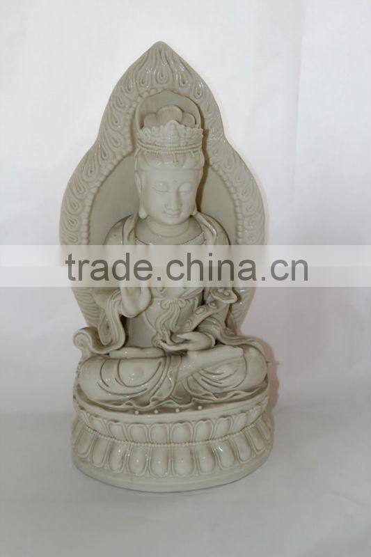 glazed buddha statue