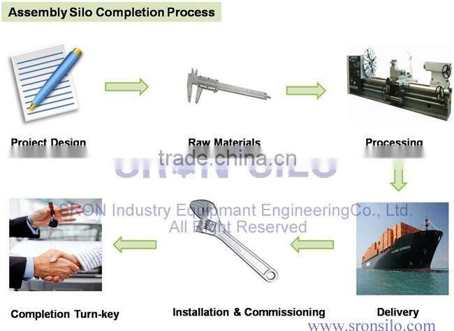 SRON Brand Easy Install 50 ton Cement Silo for Sale