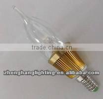 Hot New Product Candle Led Light 3W 360 Degree/ Filament Candle Led Light/360 Degree LED Filament Bulb/RoHS