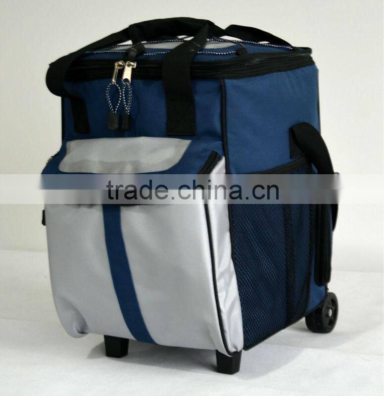 23L mini portable car cooler bag 12V with wheel