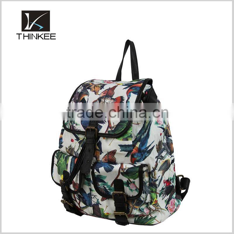 Girls drawstring bag 2016 new model hot sale fashion drawstring backpack bag