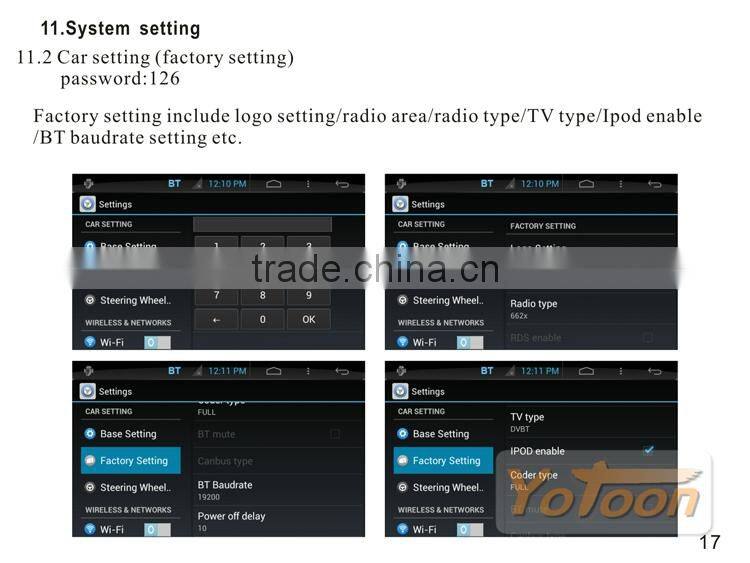 Android Car DVD player, GPS/BT/MP3/MP4/MP5/FM/AM/IPOD 100 kinds of Android 4.0 Car DVD 3G(WCDMA) and WIFI