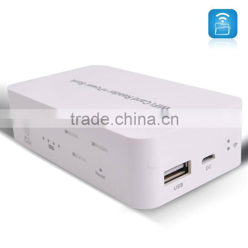 ipad/iphone/Android wireless card reader with power bank