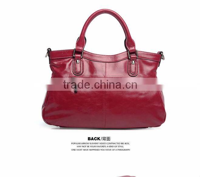 Wax oil bag 2014 leather shoulder handbags