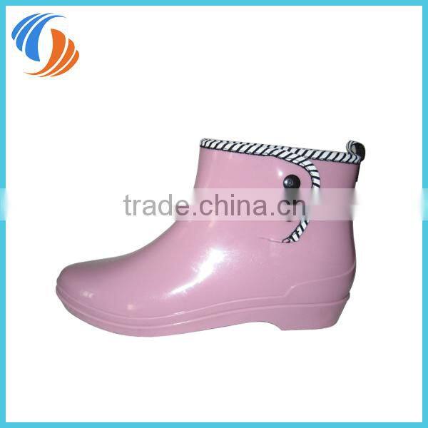New Women Plain PVC Ankle Wellies
