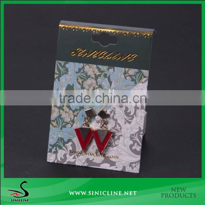 Sinicline custom printed folded necklace hanging card