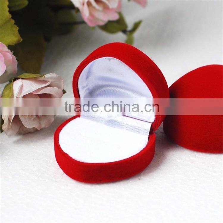 Wholesale Cheap Flocking Ring Boxes,Wedding Favors Boxes, Accept Custom Logo.