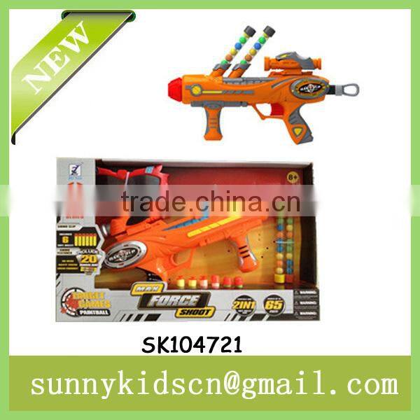 colorful soft bullet gun paintball gun with glasses