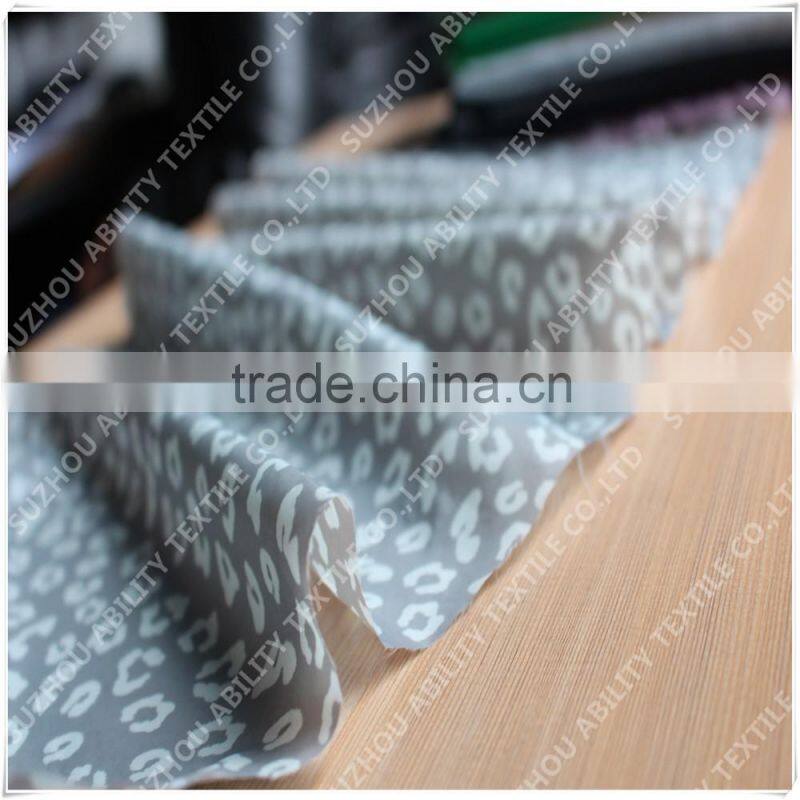 Leopard Sublimation Print Silk Dress Fabric