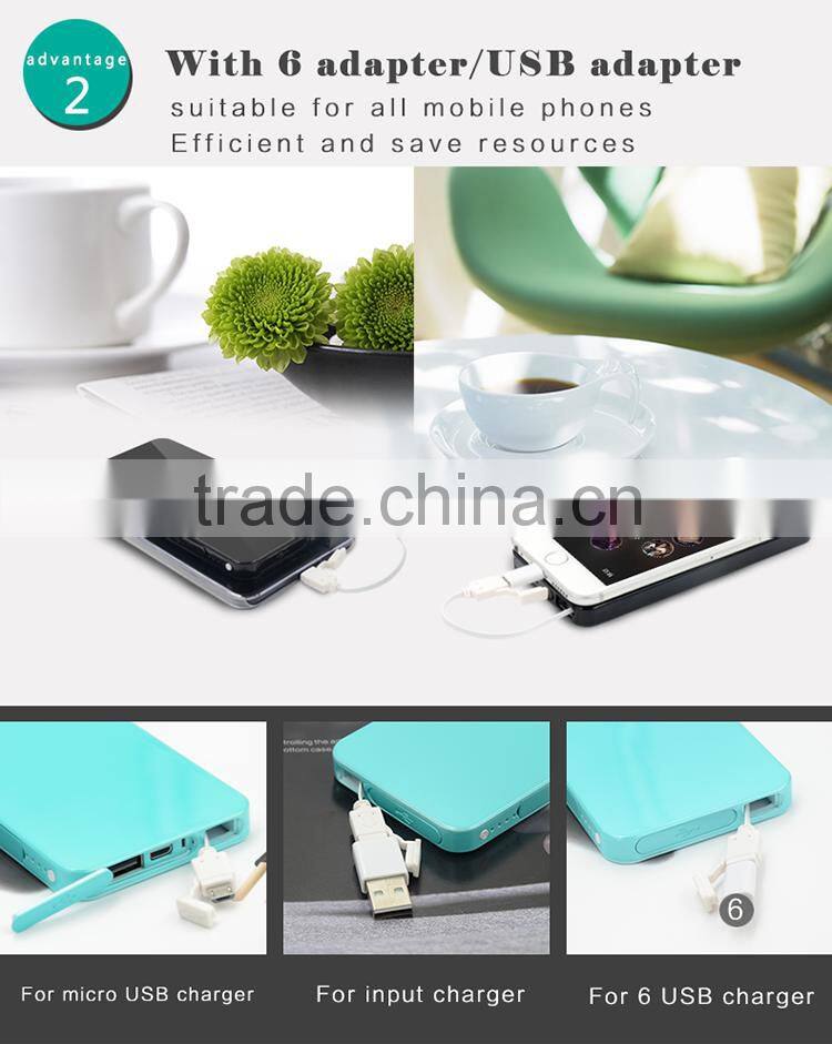CE FCC ROHS universal portable power bank from 14years power bank factory