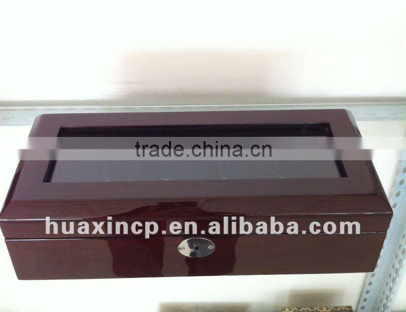 H016-2 guangzhou custom logo printed wooden watch cases