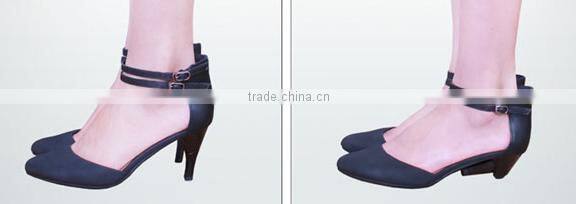 Shoes that can be worn as heels as well as flats or mid-high heels with detachable heels