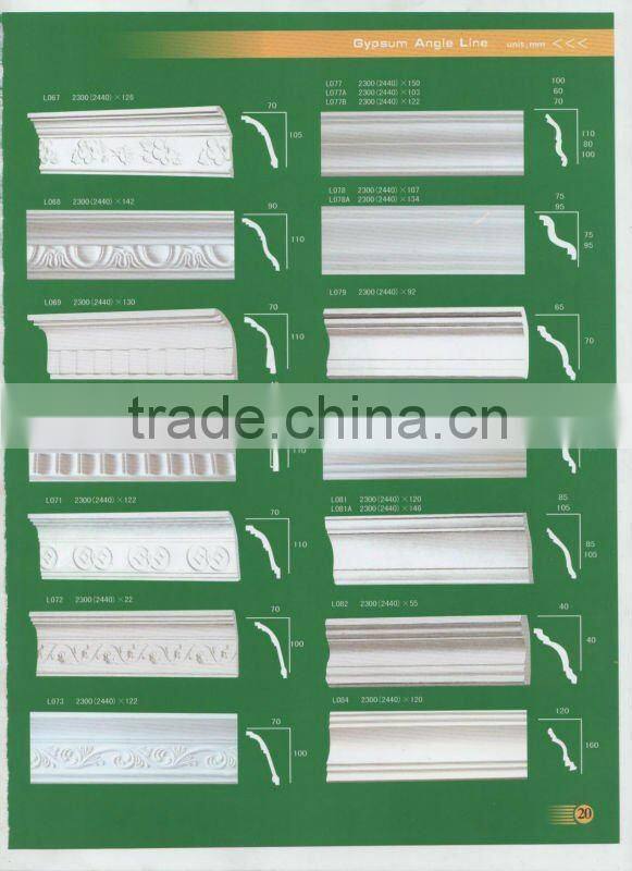 glass fiber reinforced gypsum cornice for ceiling