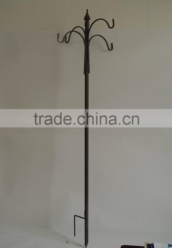 decorative metal garden hanging shepherd hook