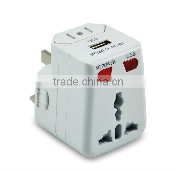 36184# Universal Travel AC Power Adapter USB Charger