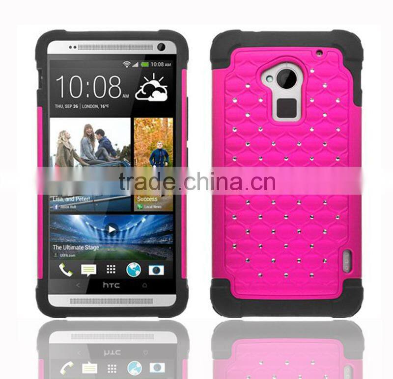2015 New splendid Luxury Deluxe crystal Case for HTC One Max T6