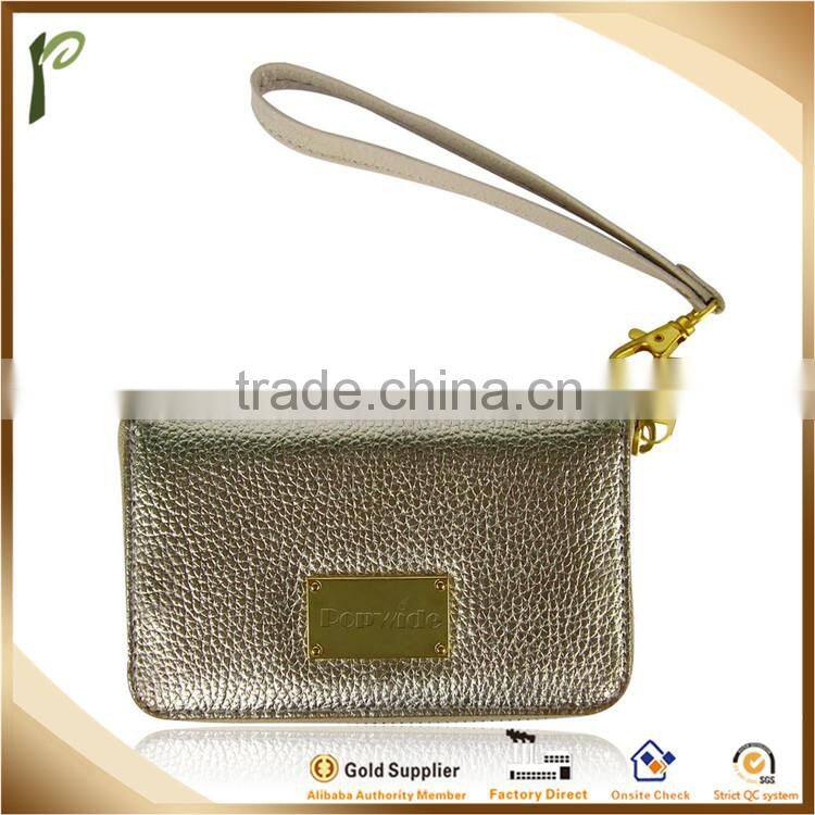 2014 Hot Fashion leather Purse,zipper leather Purse