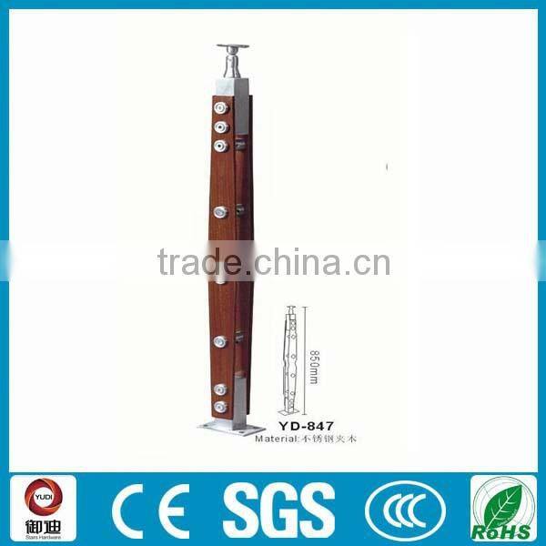stainless steel high quality wood pillar design