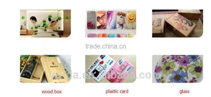 Personality glasses flatbed printer /glass uv flatbed printer with high resolution