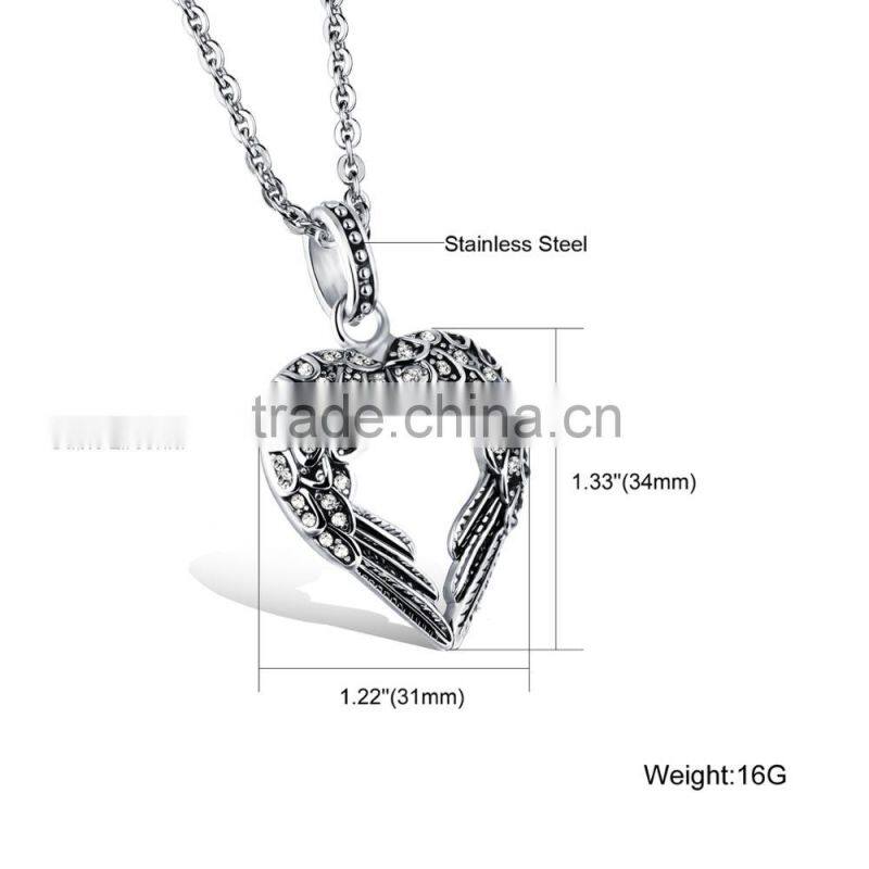 Latest Product In 2016 Stainless Steel Heart Necklace Heart