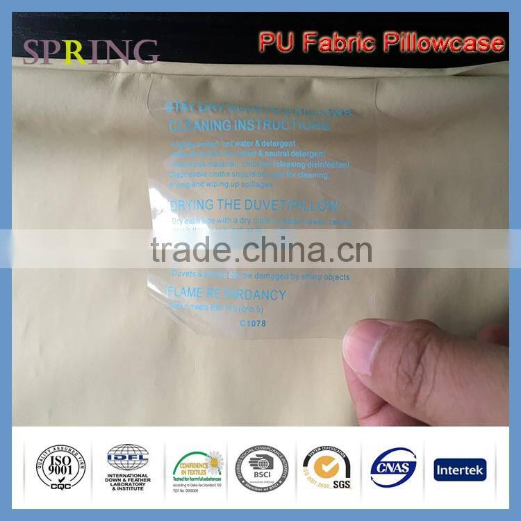 PU coated fabric waterproof pillow shell heat-seam for hospital