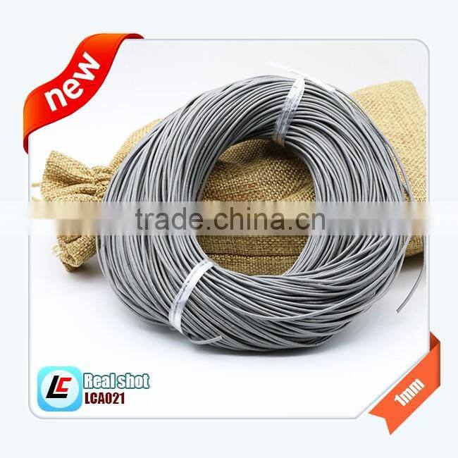 2mm round natural cowhide leather cord 100m