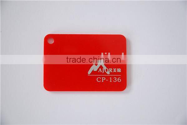 PMMA sheet colored acrylic sign board