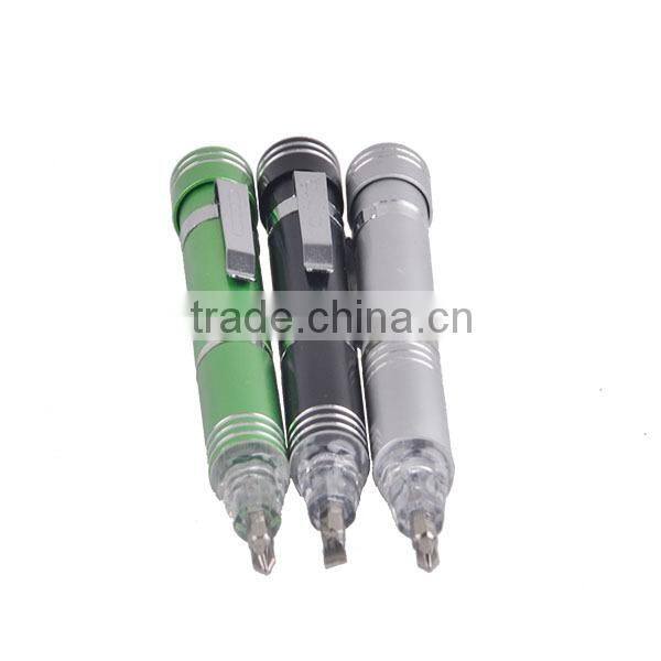 6 Bits Pen Screwdriver with LED Light