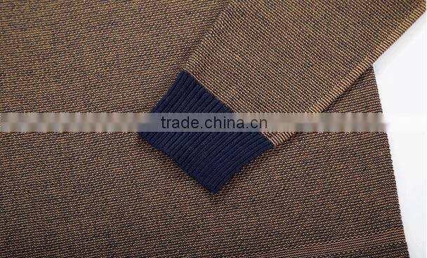 2015 mens winter contrast color v-neck tight pullover sweater