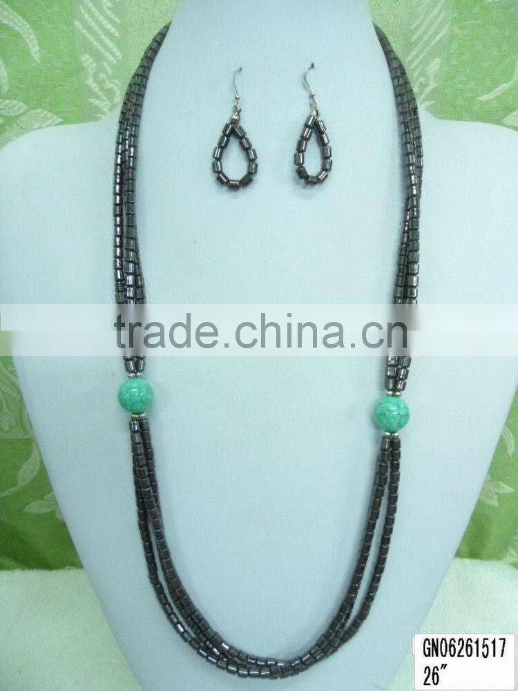 Handmade gemstone beads beaded necklaces Best quality hot selling handmade designer statement necklace