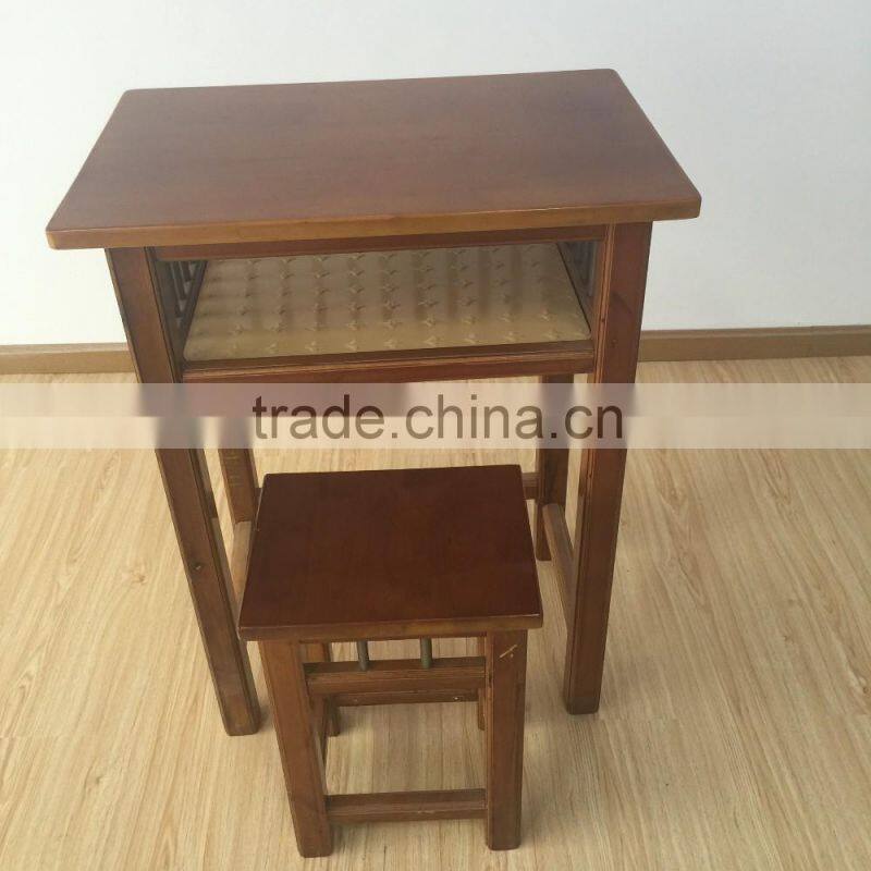 school furniture wood combo school desk and chair HXZY026 wood desk