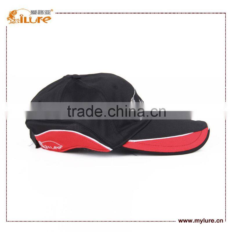 ILURE Fishing Cap Black Red Hat