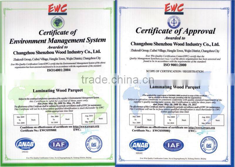 8mm AC3 HDF good quality CE Laminate floor changzhou