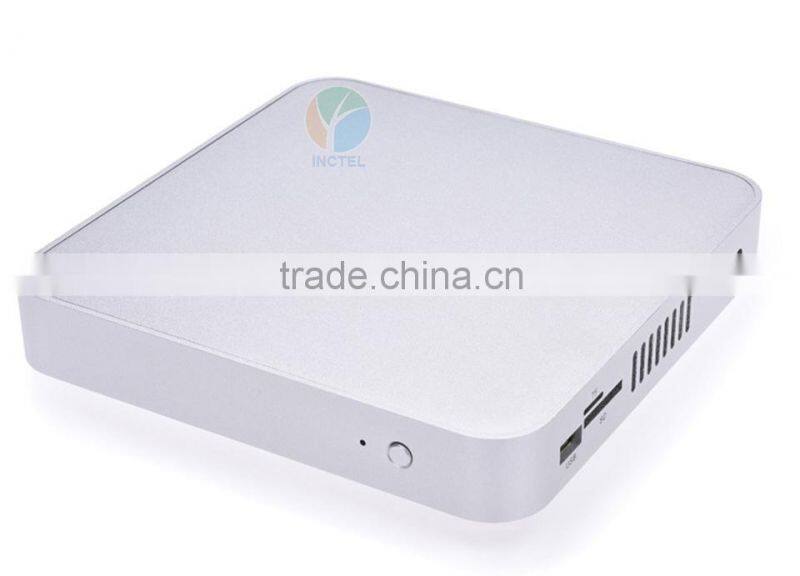 Intel Celeron dual core C1037U 1.8GHz new style laptop pc dual lan mini pc 4G RAM 64G SSD 500G HDD