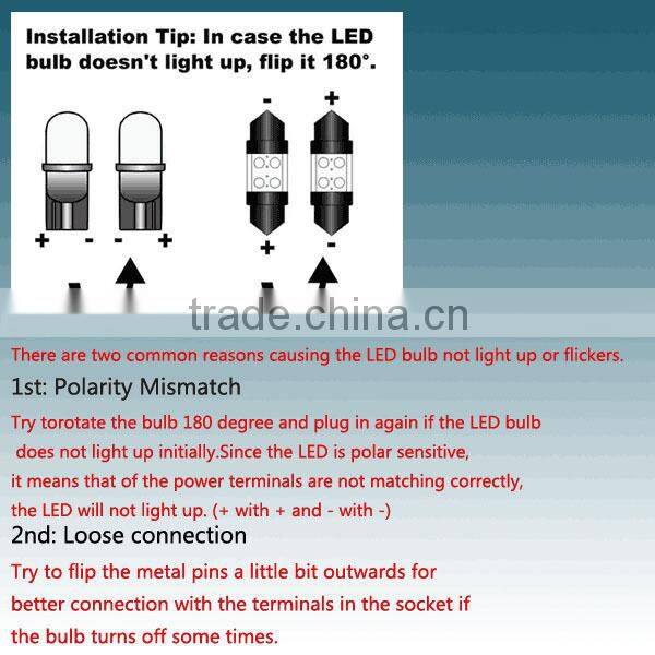 2 x T10 10 SMD 5630 194 501 W5W Car LED Light Bulbs Canbus ERROR Free Lamp White