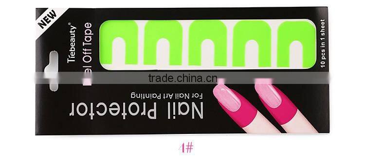 New plastic peel off tape sticker easy fast clean used with polish UV gel stamping plate