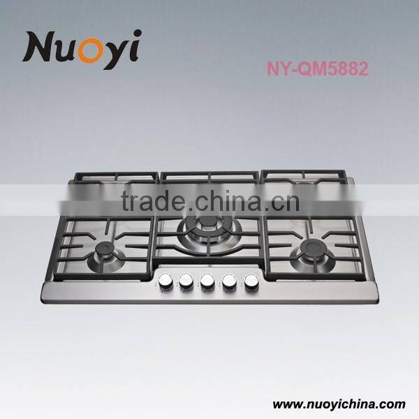 Italian style household kitchen gas stove cast iron burner for work appliance use