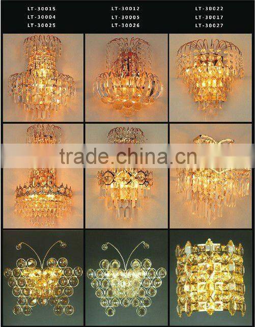 Crystal decorative wall mounting light