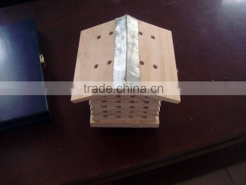 Disassembly wooden bee hive habitat