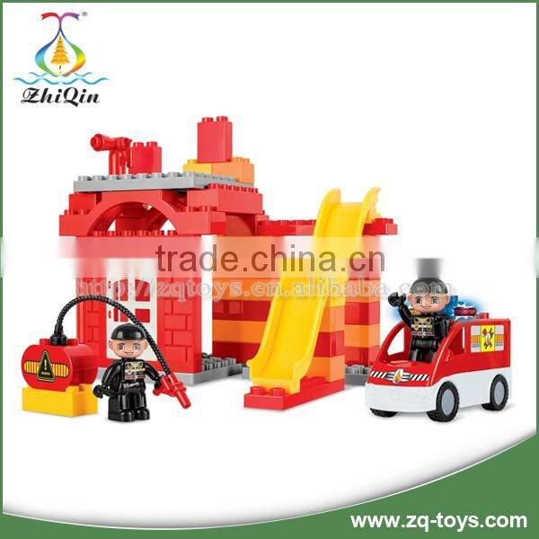 Children educational toys fire engine toy enlighten brick toy game
