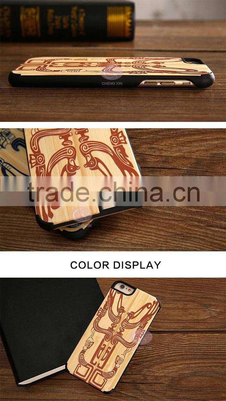 2016 animal antique wood case with cute monkey design for iphone 5 with cheap wholesale price for apple 6 plus