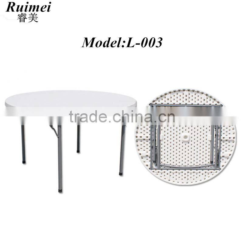 L-002 Modern outdoor furniture plastic round folding table