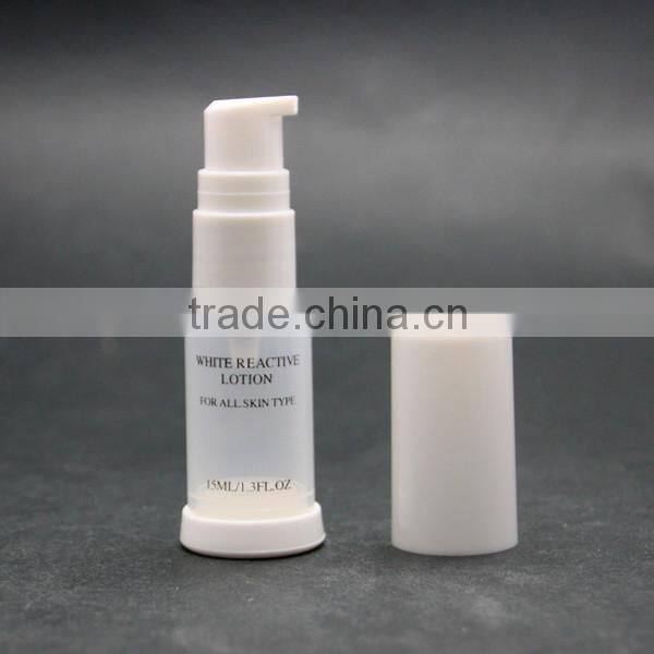 NEW 15ml pp plastic airless pump bottle