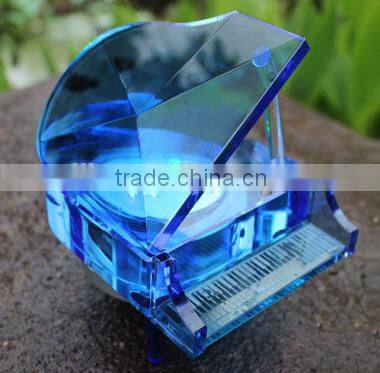 factory price grand small crystal piano music box
